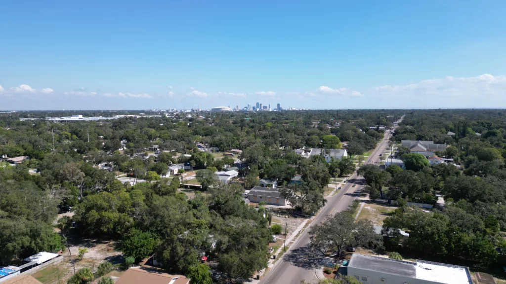 Aerial photo of St. Petersburg, FL taken October 28, 2022
