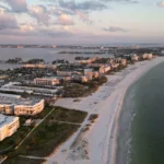 Aerial photo of St. Pete Beach, FL taken November 1, 2022